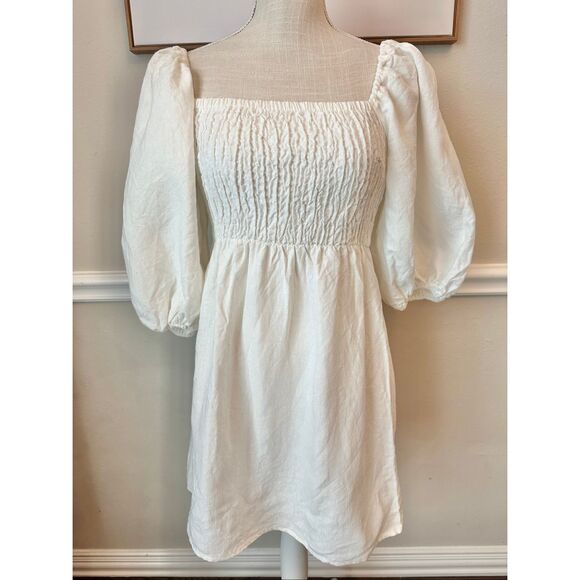 Tuckernuck Annie Smocked Mini Dress Size Small - Picture 2 of 5